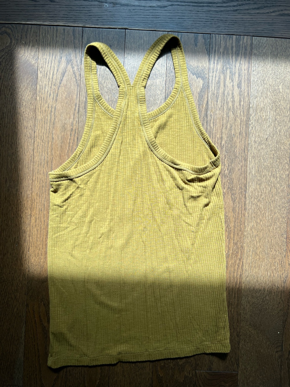 aerie Olive Ribbed Racerback Tank - Picture 2 of 3